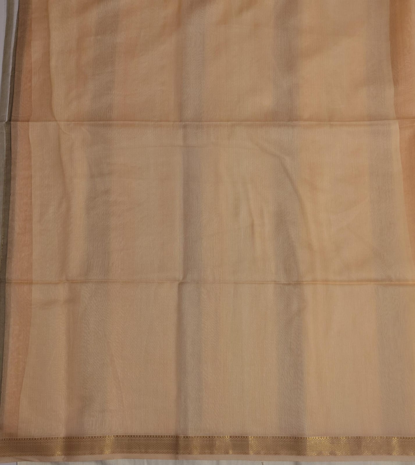 Maheshwari Handloom Silk-Cotton Saree – Earthy Brown