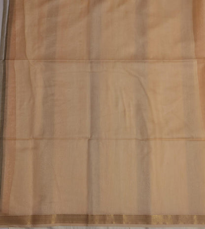 Maheshwari Handloom Silk-Cotton Saree – Earthy Brown