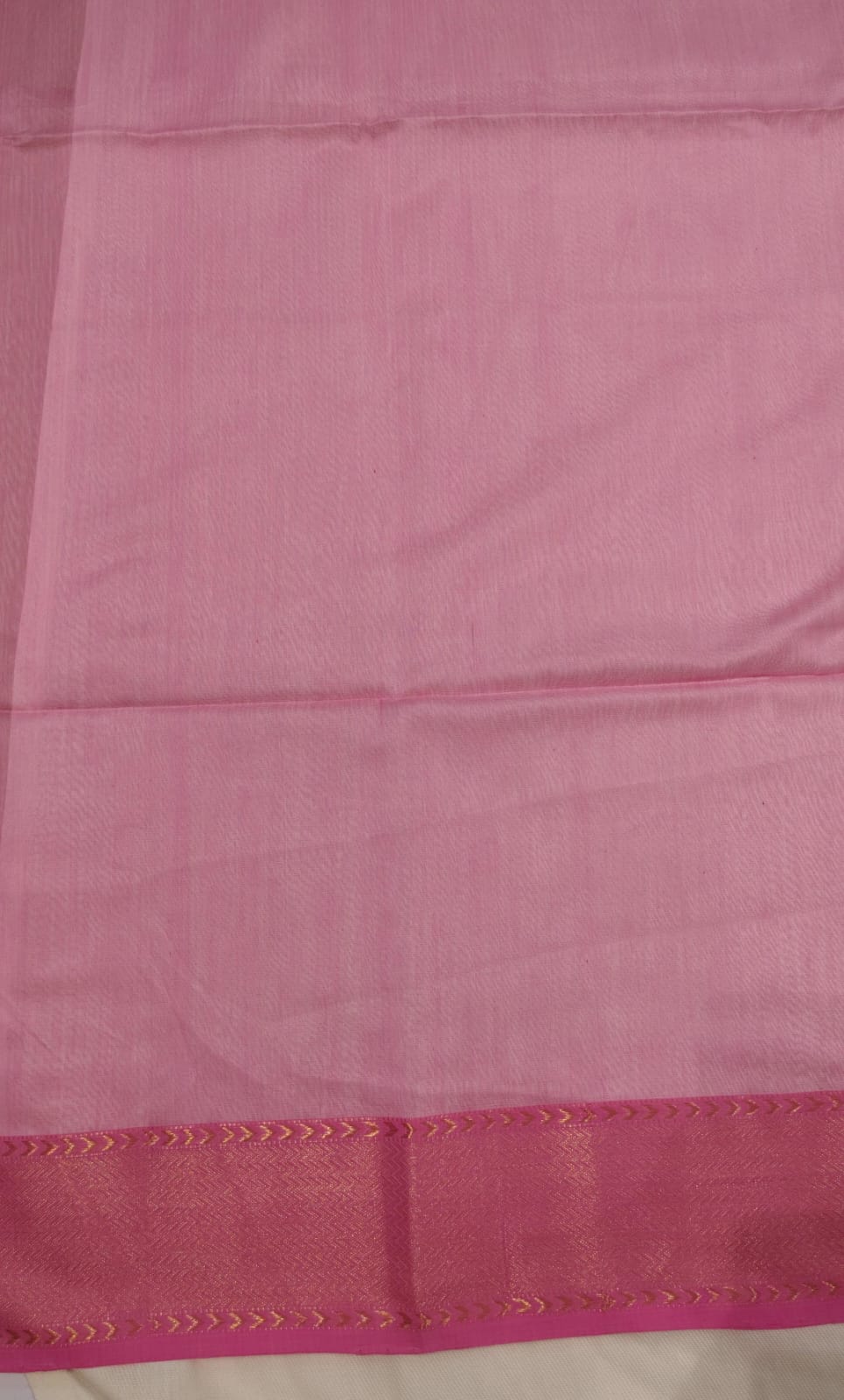 Maheshwari Handloom Silk-Cotton Saree – Mustard Yellow