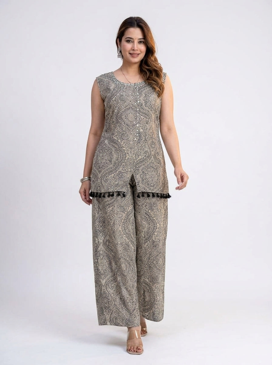 Naarangi Crafts Women Paisley Print Pure Cotton Co-Ord Set