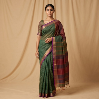 The Aara Maheshwari Saree - Masterpiece 11