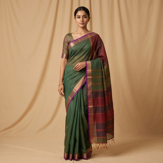 The Aara Maheshwari Saree - Masterpiece 11