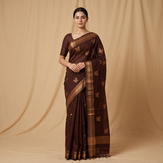 The Aara Maheshwari Saree - Masterpiece 12
